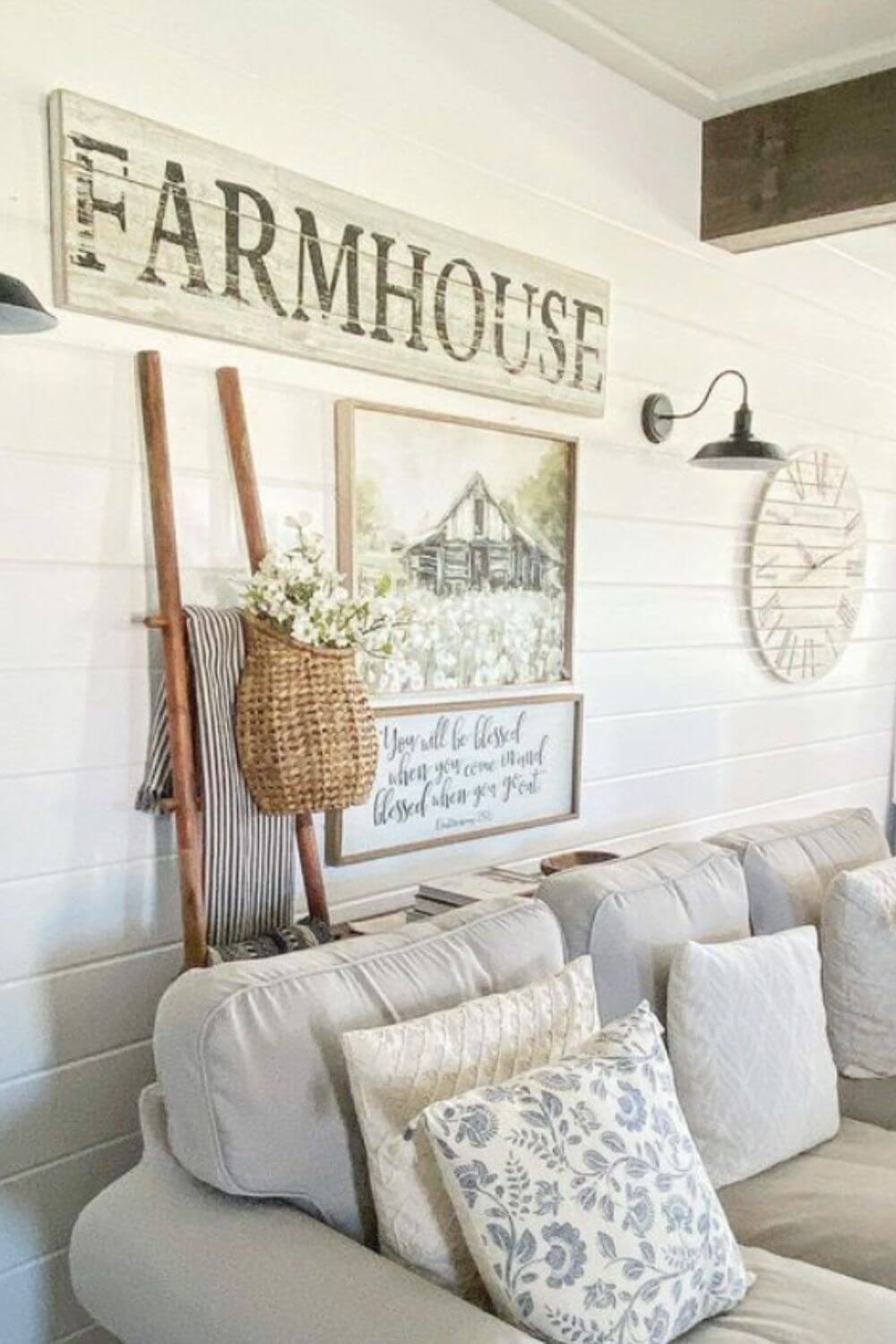 22 Fantastic Farmhouse Living Room Decor Ideas Of The Wall