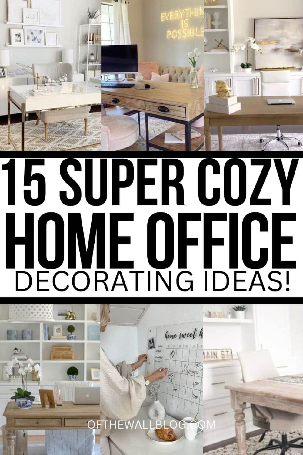 15 Home Office Decor Ideas for a Cozy Workspace – Of The Wall